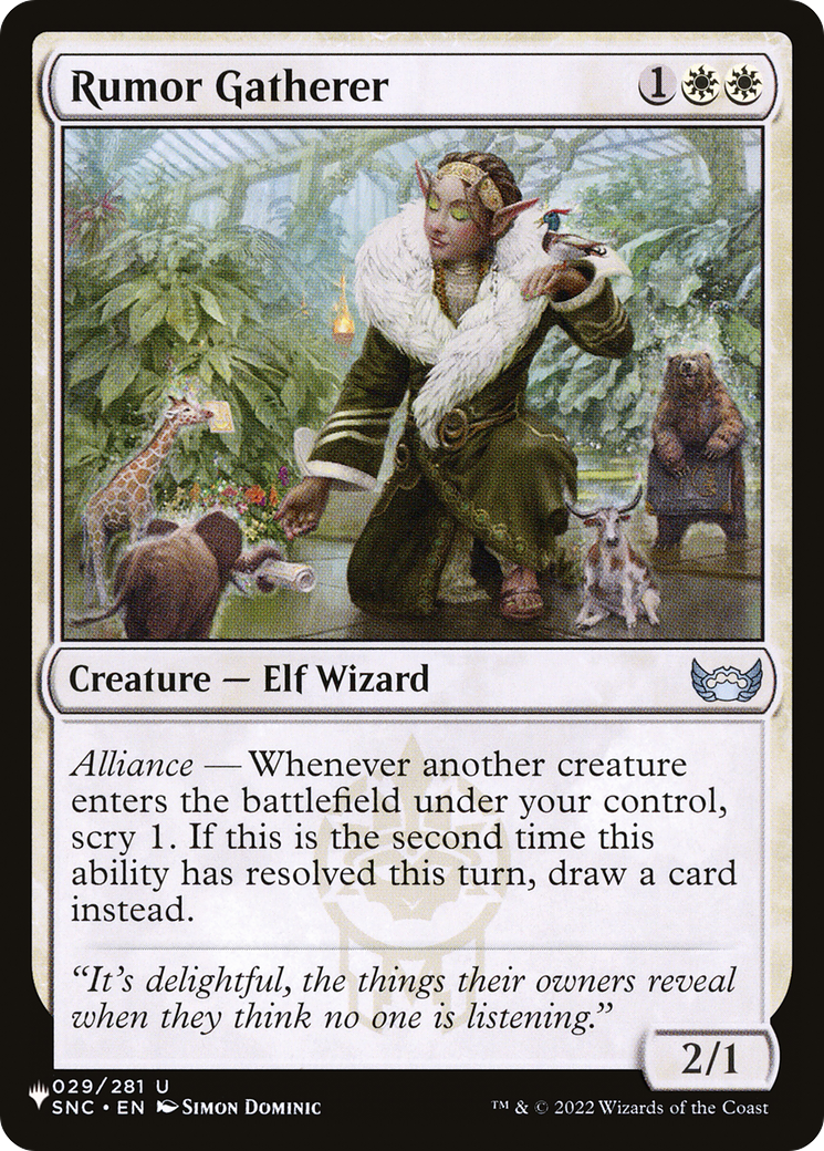 Rumor Gatherer [The List] | Exor Games Truro