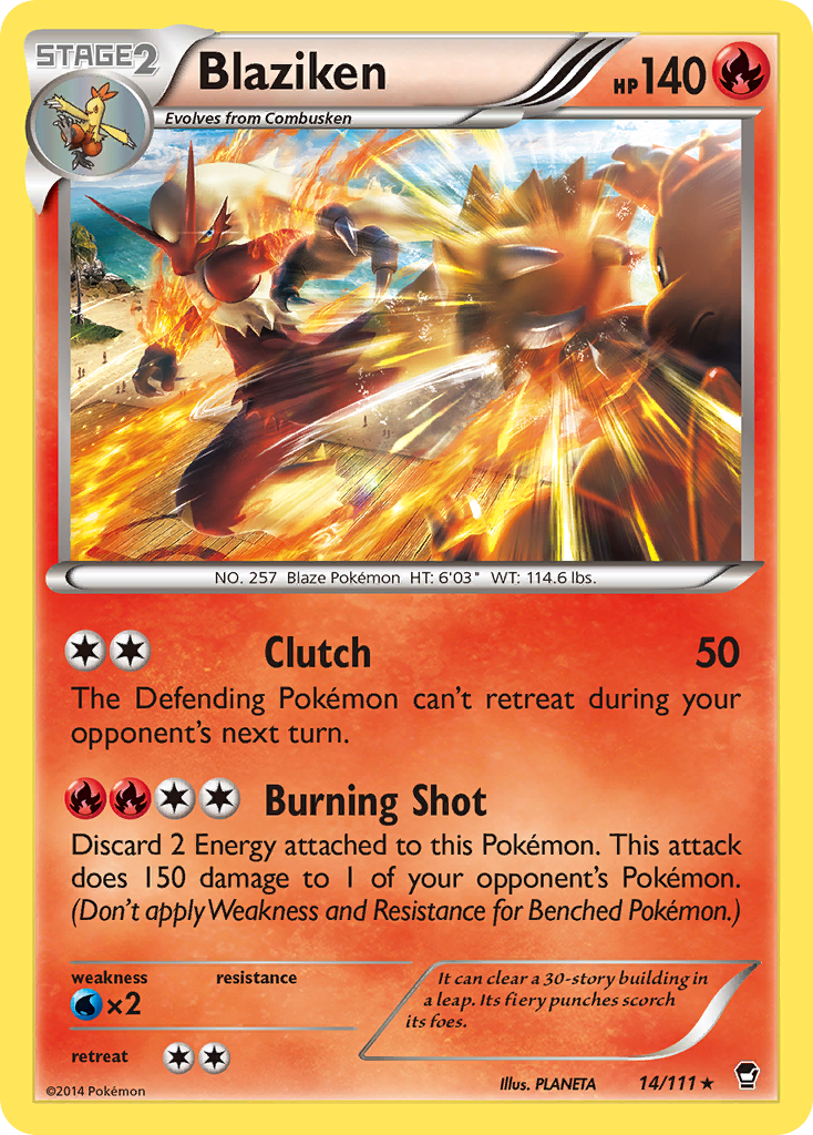 Blaziken (14/111) [XY: Furious Fists] | Exor Games Truro