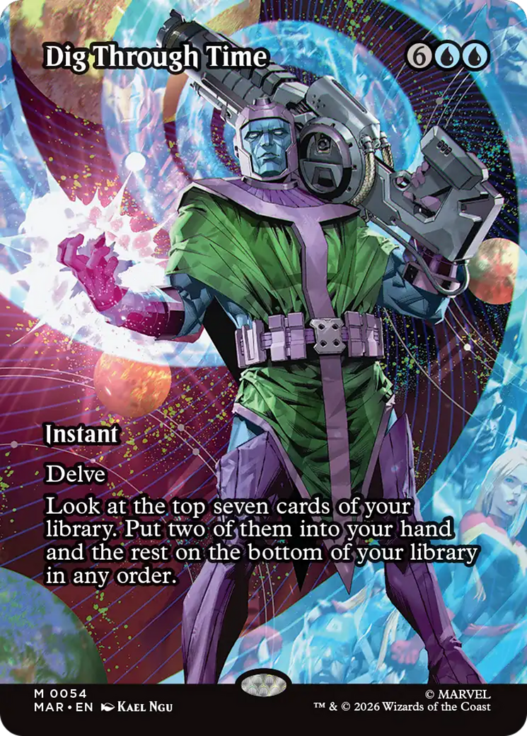 Dig Through Time (Borderless) [Marvel Universe: Eternal-Legal] | Exor Games Truro