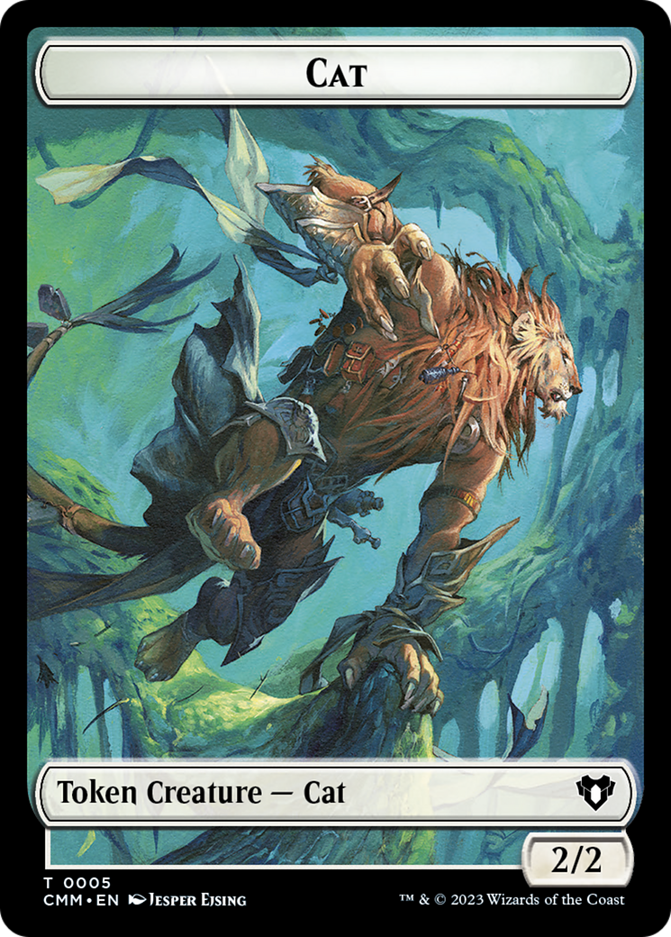 Treasure // Cat (0005) Double-Sided Token [Commander Masters Tokens] | Exor Games Truro