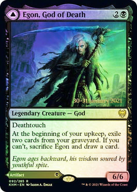 Egon, God of Death // Throne of Death [Kaldheim Prerelease Promos] | Exor Games Truro