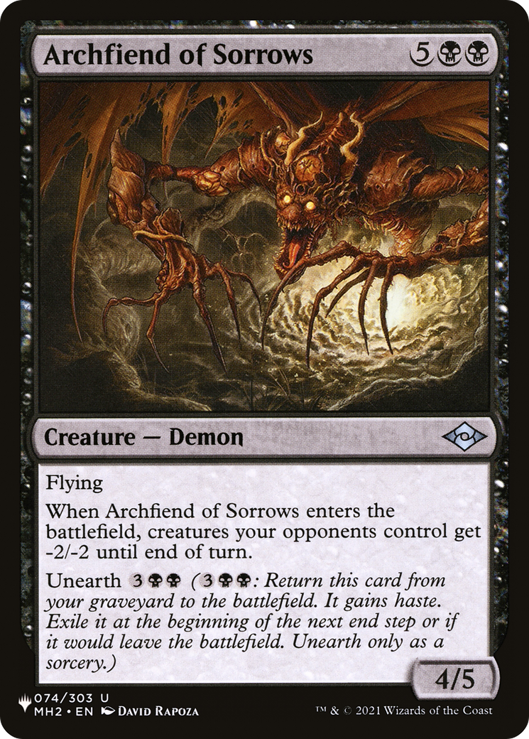 Archfiend of Sorrows [The List] | Exor Games Truro