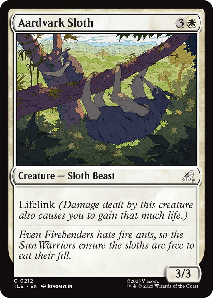 Aardvark Sloth [Avatar: The Last Airbender: Eternal-Legal] | Exor Games Truro