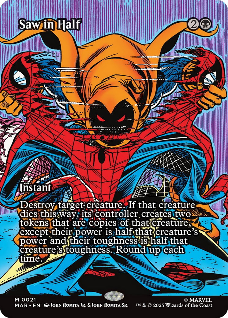 Saw in Half (Borderless) [Marvel's Spider-Man: Eternal-Legal] | Exor Games Truro