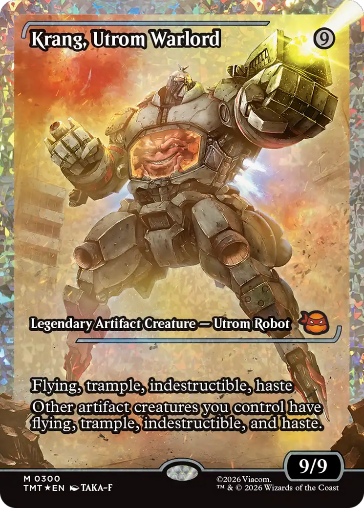Krang, Utrom Warlord (Showcase) (Fracture Foil) [Teenage Mutant Ninja Turtles] | Exor Games Truro