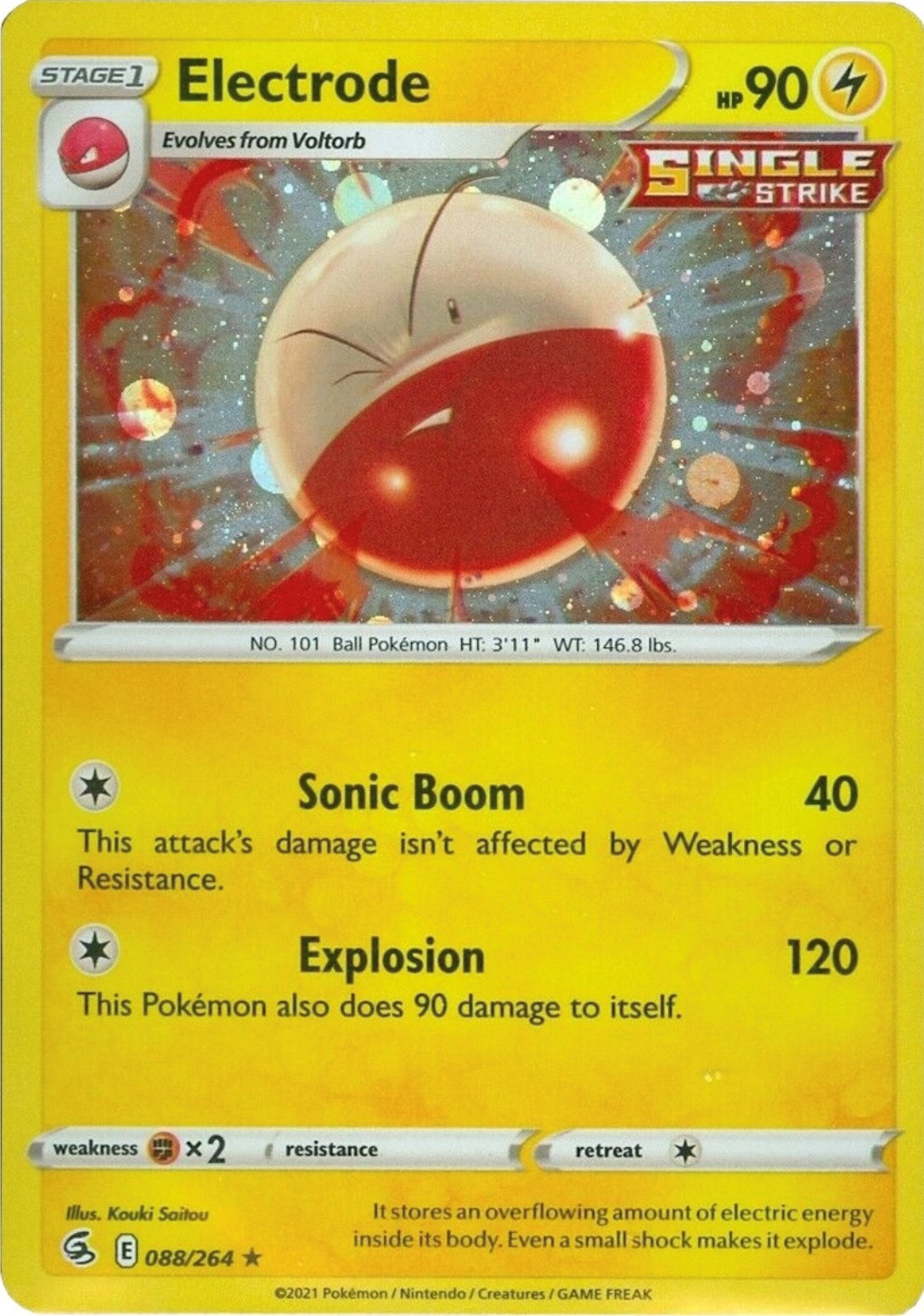 Electrode (088/264) (Cosmos Holo) [Sword & Shield: Fusion Strike] | Exor Games Truro