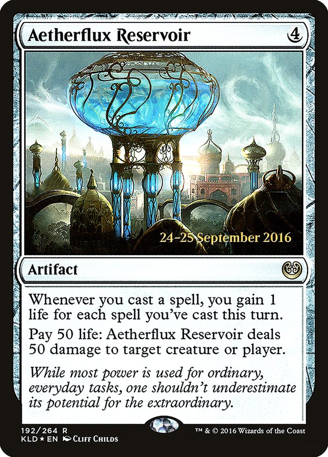 Aetherflux Reservoir [Kaladesh Prerelease Promos] | Exor Games Truro