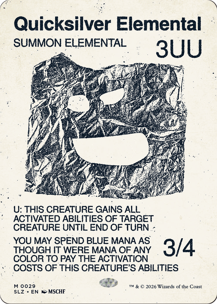 Quicksilver Elemental (0029) [Secret Lair x MSCHF: The Zeta Set] | Exor Games Truro
