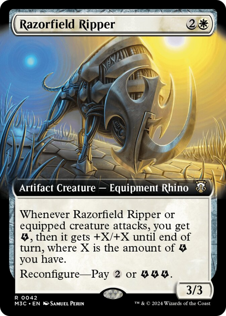 Razorfield Ripper (Extended Art) (Ripple Foil) [Modern Horizons 3 Commander] | Exor Games Truro