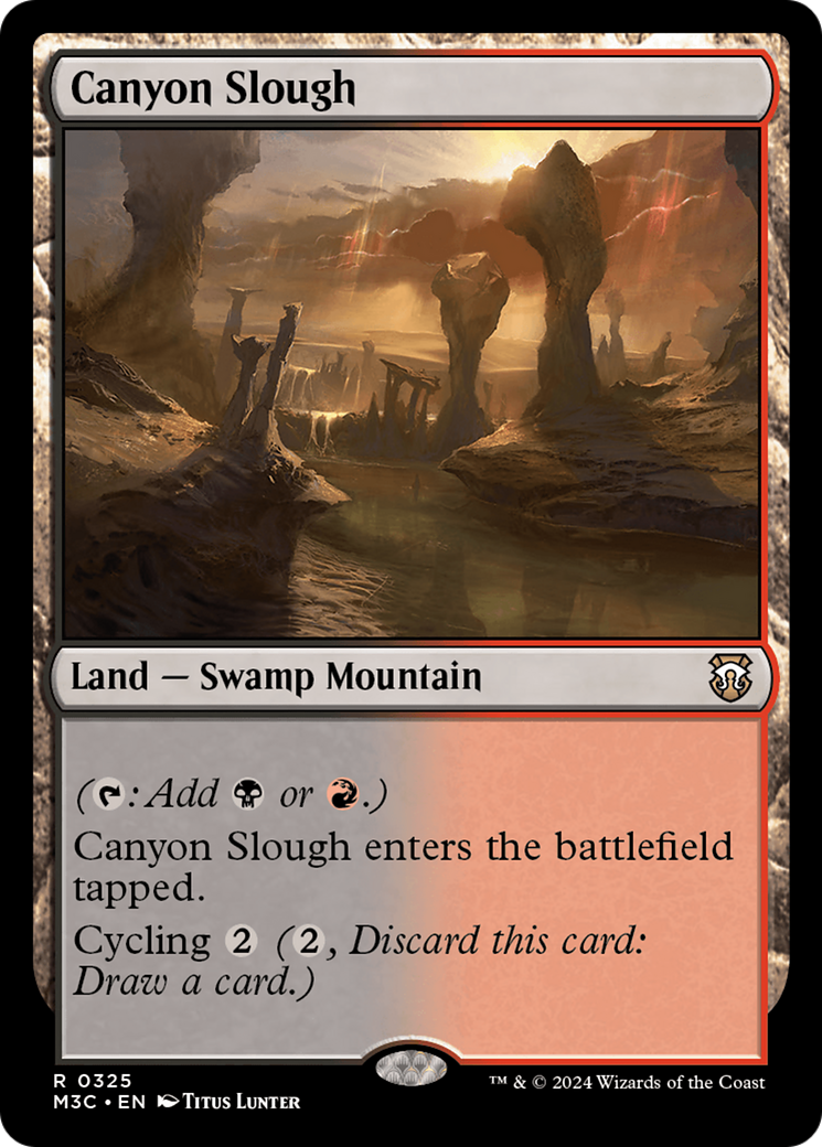 Canyon Slough (Ripple Foil) [Modern Horizons 3 Commander] | Exor Games Truro