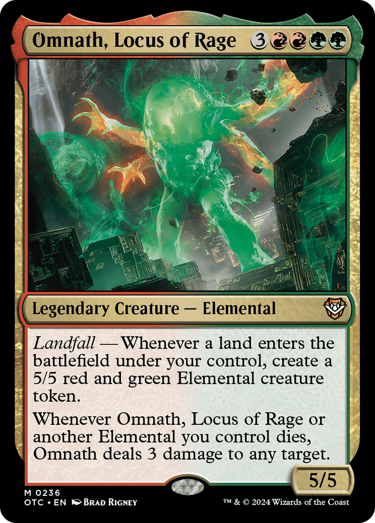 Omnath, Locus of Rage [Outlaws of Thunder Junction Commander] | Exor Games Truro