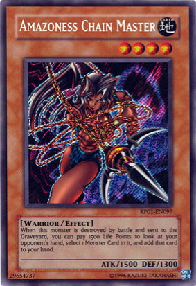 Amazoness Chain Master [RP01-EN097] Secret Rare | Exor Games Truro