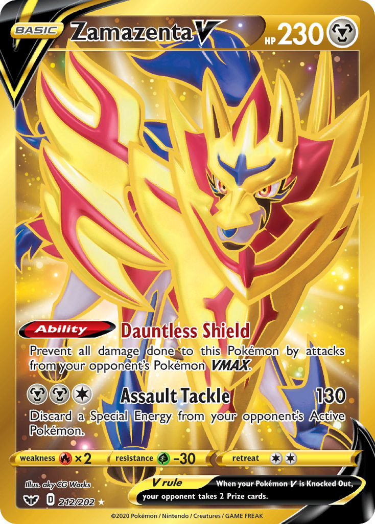 Zamazenta V (212/202) [Sword & Shield: Base Set] | Exor Games Truro