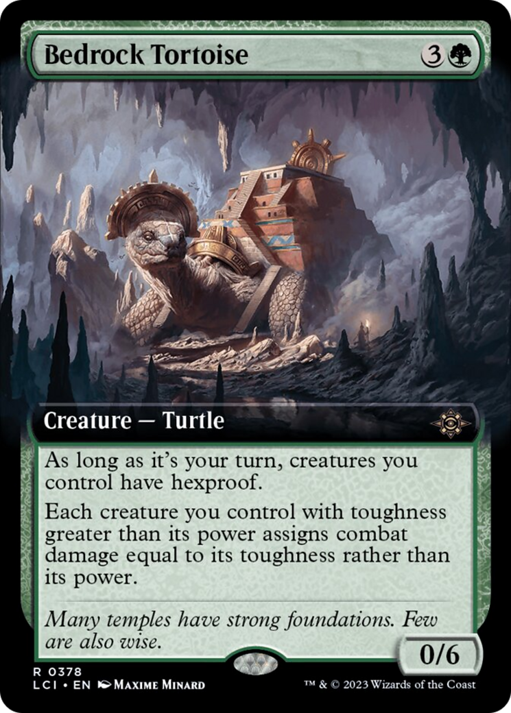 Bedrock Tortoise (Extended Art) [The Lost Caverns of Ixalan] | Exor Games Truro