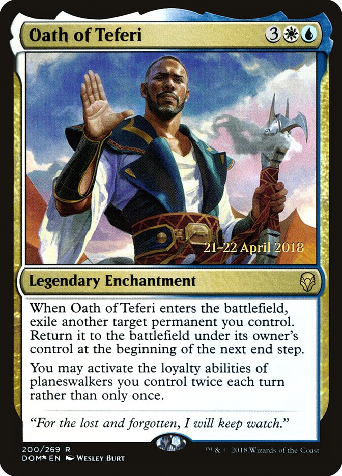 Oath of Teferi [Dominaria Prerelease Promos] | Exor Games Truro