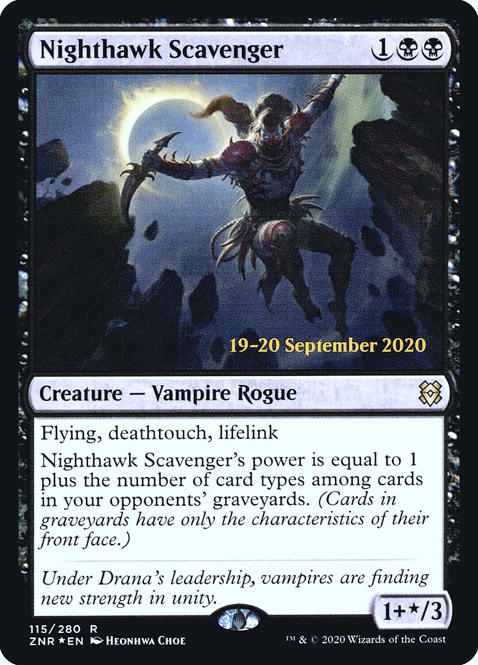 Nighthawk Scavenger [Zendikar Rising Prerelease Promos] | Exor Games Truro