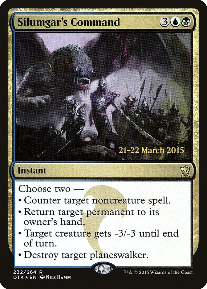 Silumgar's Command [Dragons of Tarkir Prerelease Promos] | Exor Games Truro