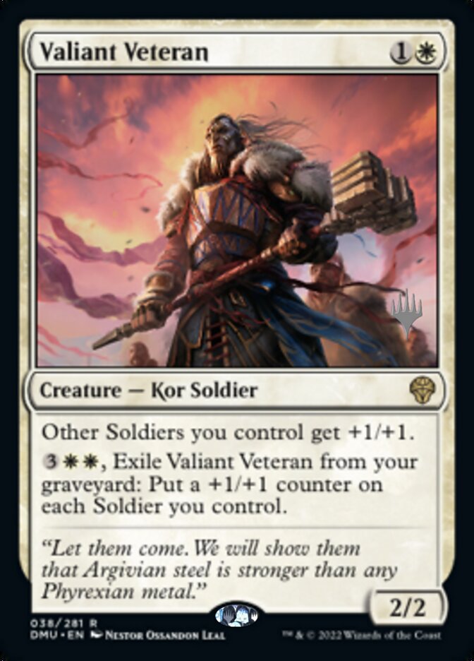 Valiant Veteran (Promo Pack) [Dominaria United Promos] | Exor Games Truro