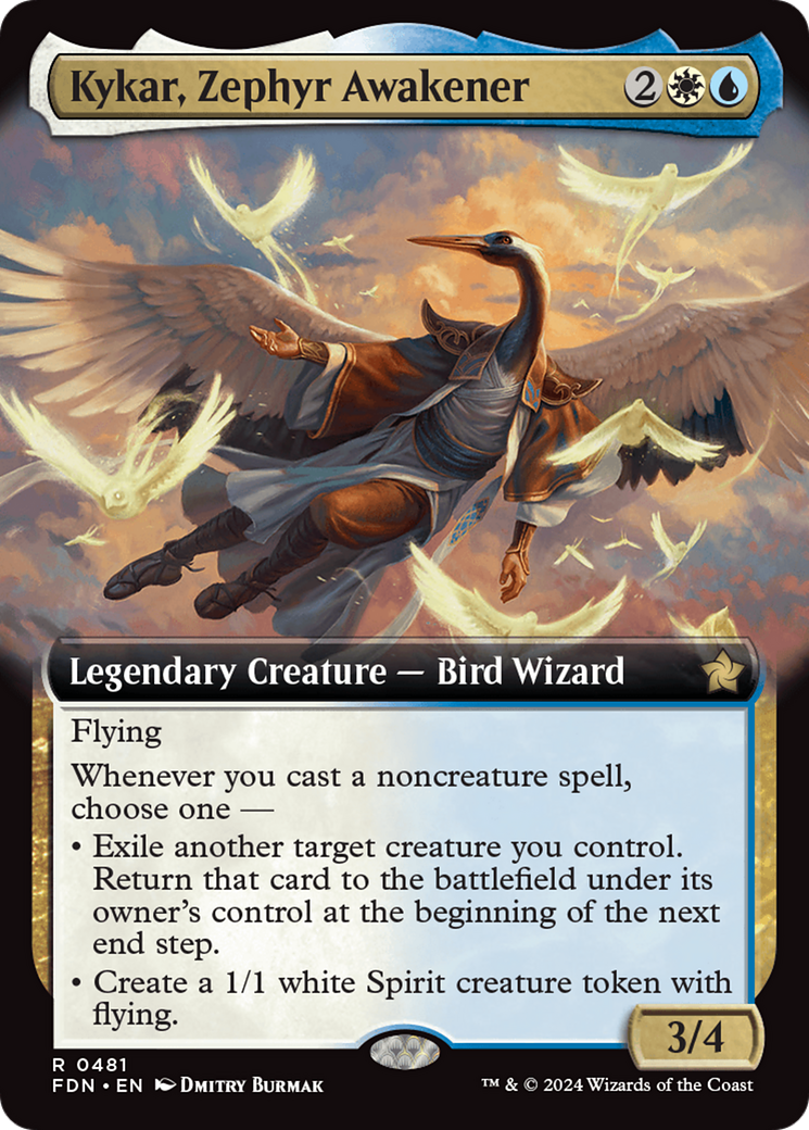 Kykar, Zephyr Awakener (Extended Art) [Foundations] | Exor Games Truro