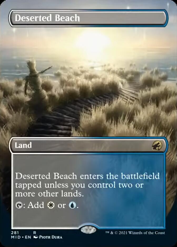 Deserted Beach (Borderless Alternate Art) [Innistrad: Midnight Hunt] | Exor Games Truro