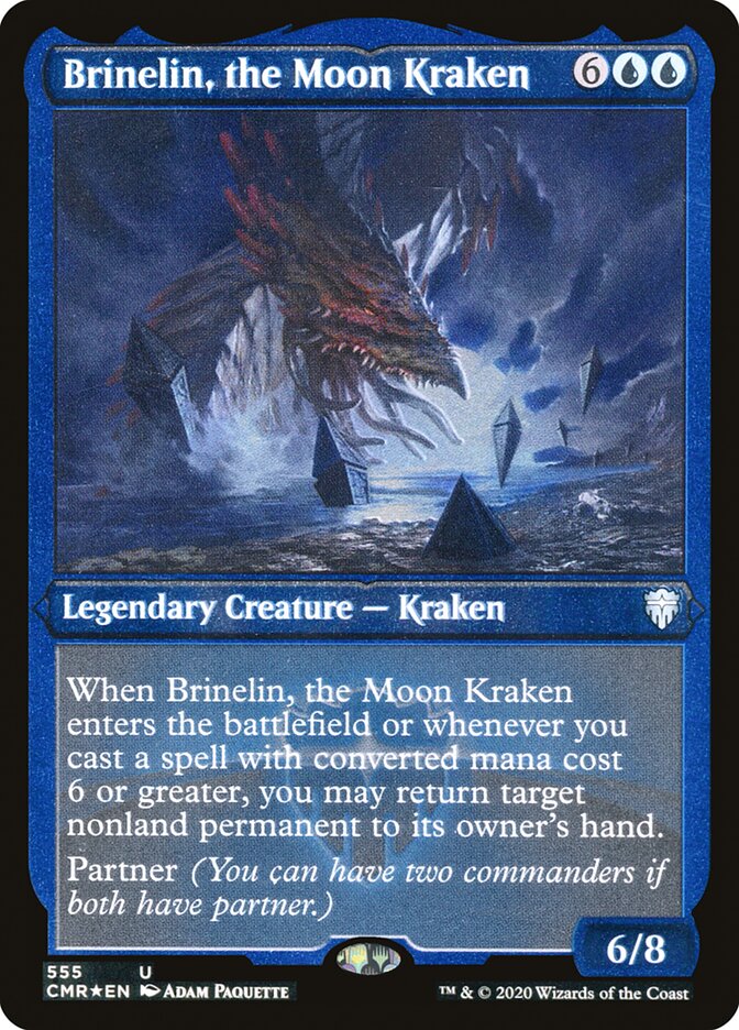 Brinelin, the Moon Kraken (Etched) [Commander Legends] | Exor Games Truro