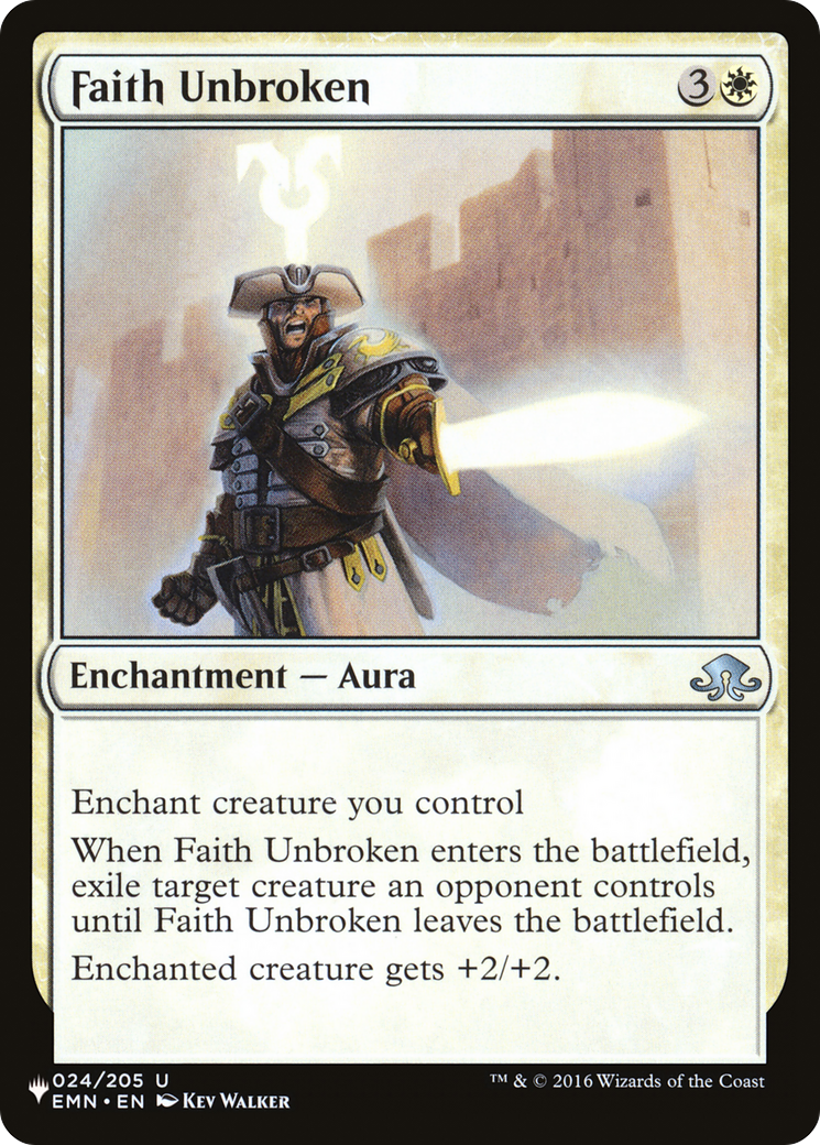 Faith Unbroken [The List Reprints] | Exor Games Truro