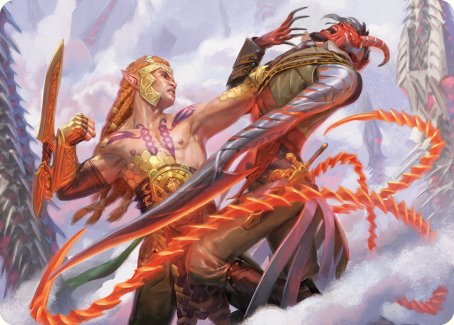 Tyvar's Stand Art Card [Phyrexia: All Will Be One Art Series] | Exor Games Truro