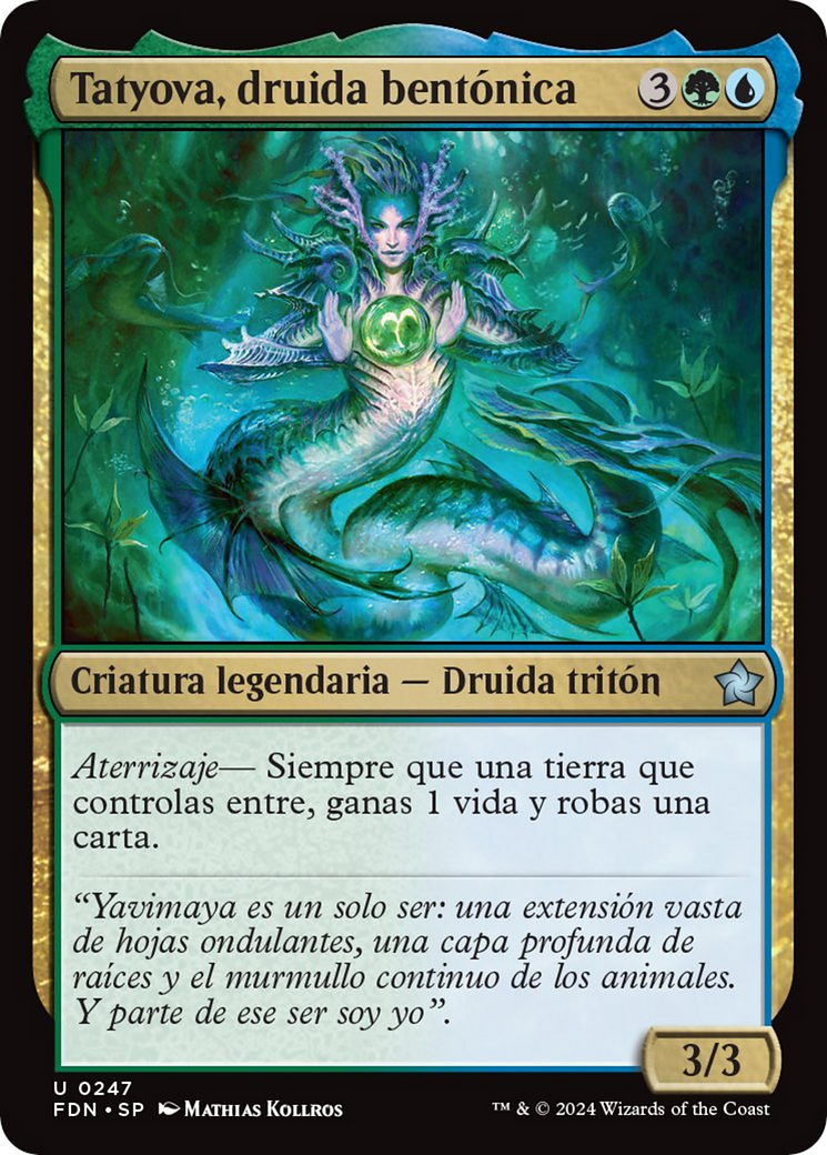 Tatyova, Benthic Druid [Foundations] | Exor Games Truro