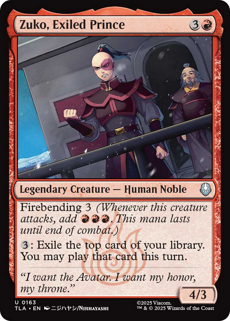 Zuko, Exiled Prince [Avatar: The Last Airbender] | Exor Games Truro