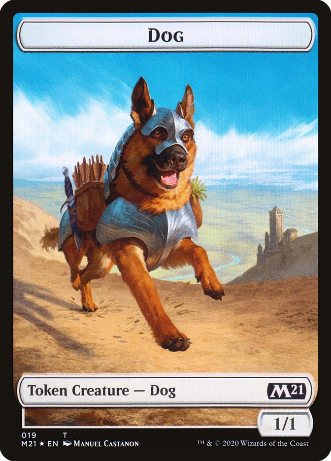 Demon // Dog Double-Sided Token [Core Set 2021 Tokens] | Exor Games Truro