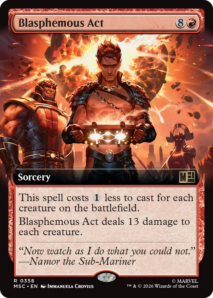 Blasphemous Act (Extended Art) [Marvel Super Heroes Commander] | Exor Games Truro