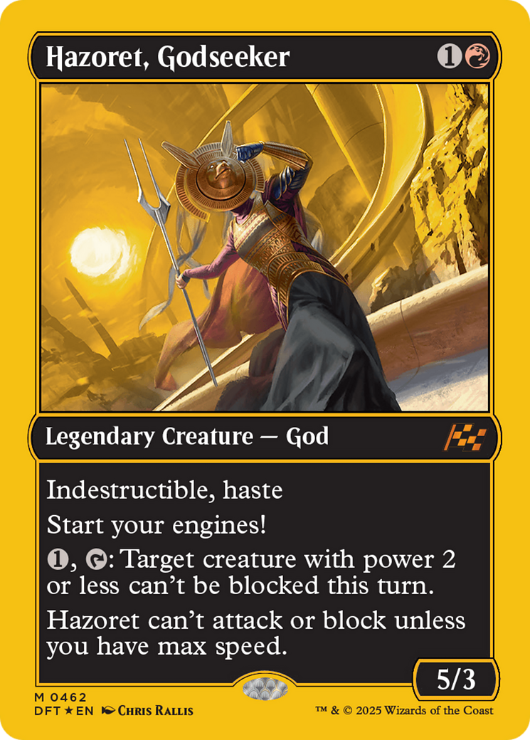 Hazoret, Godseeker (First-Place Foil) [Aetherdrift] | Exor Games Truro