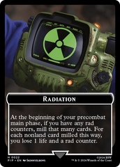 Radiation // Clue Double-Sided Token [Fallout Tokens] | Exor Games Truro