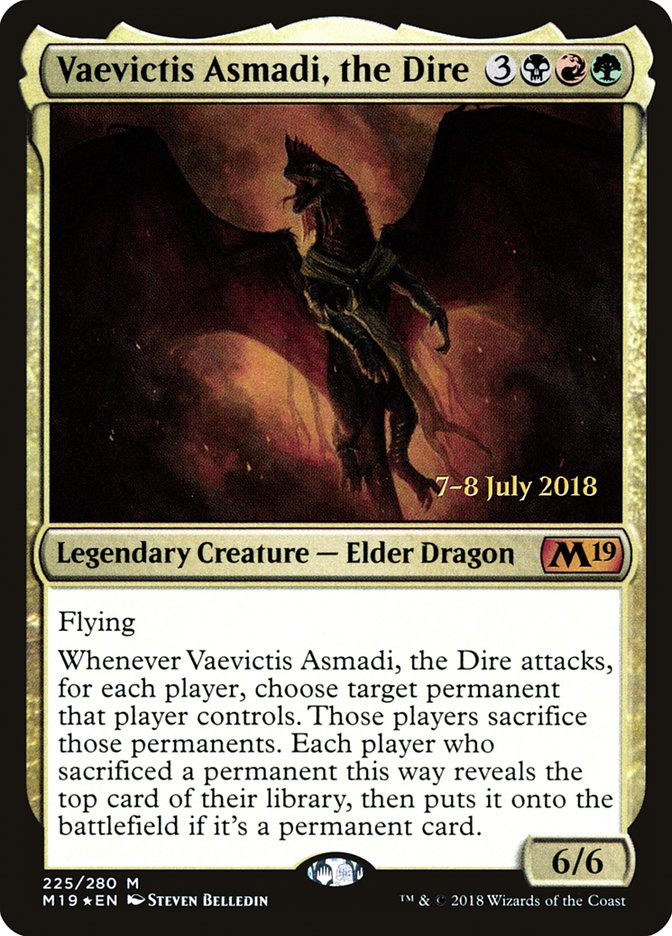Vaevictis Asmadi, the Dire [Core Set 2019 Prerelease Promos] | Exor Games Truro