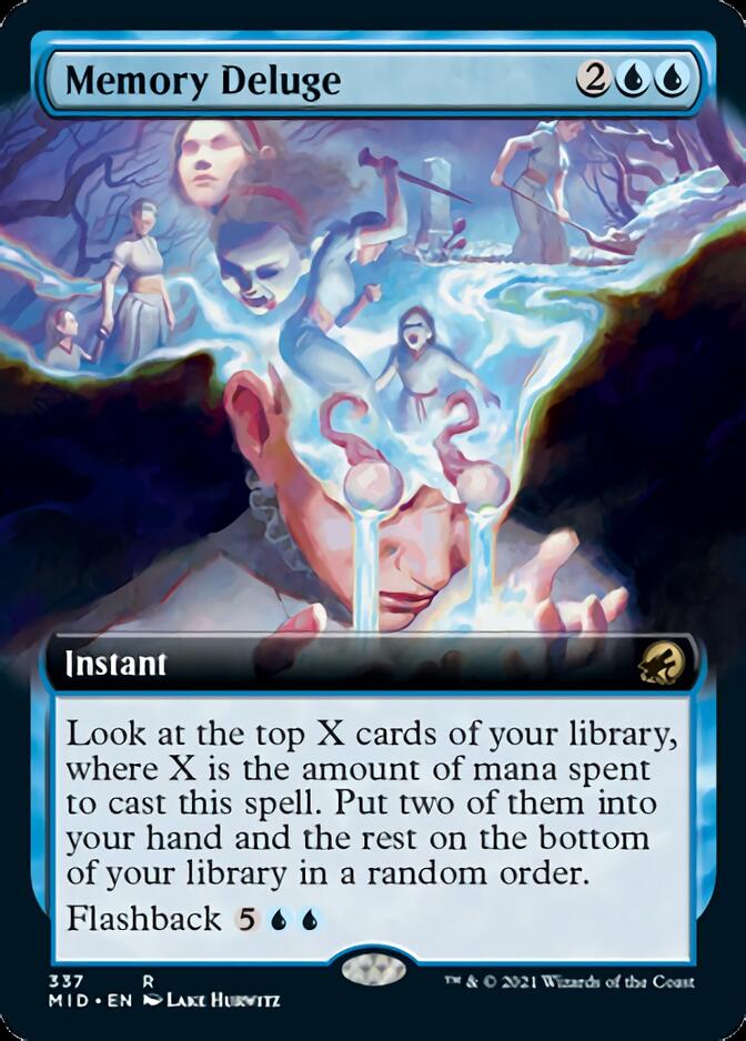 Memory Deluge (Extended Art) [Innistrad: Midnight Hunt] | Exor Games Truro