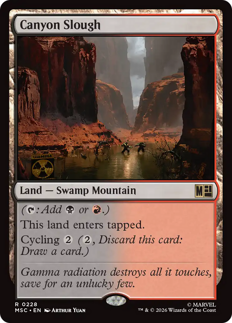 Canyon Slough (Surge Foil) [Marvel Super Heroes Commander] | Exor Games Truro