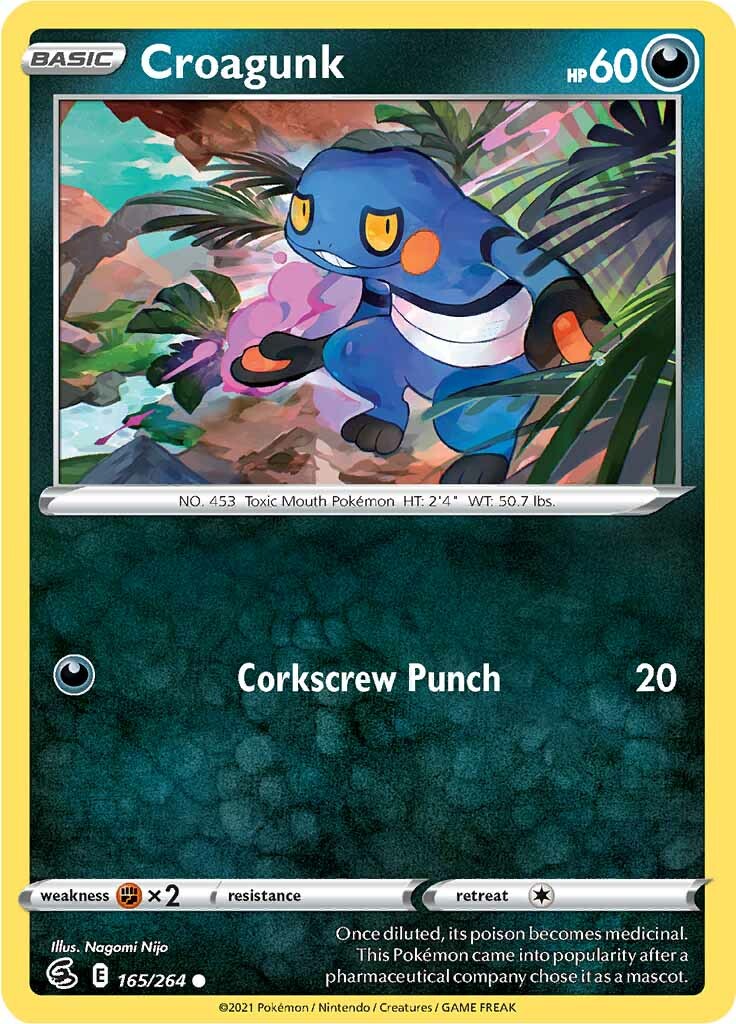 Croagunk (165/264) [Sword & Shield: Fusion Strike] | Exor Games Truro