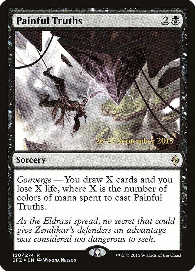 Painful Truths [Battle for Zendikar Prerelease Promos] | Exor Games Truro