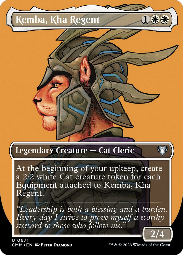 Kemba, Kha Regent (Borderless Profile) [Commander Masters] | Exor Games Truro