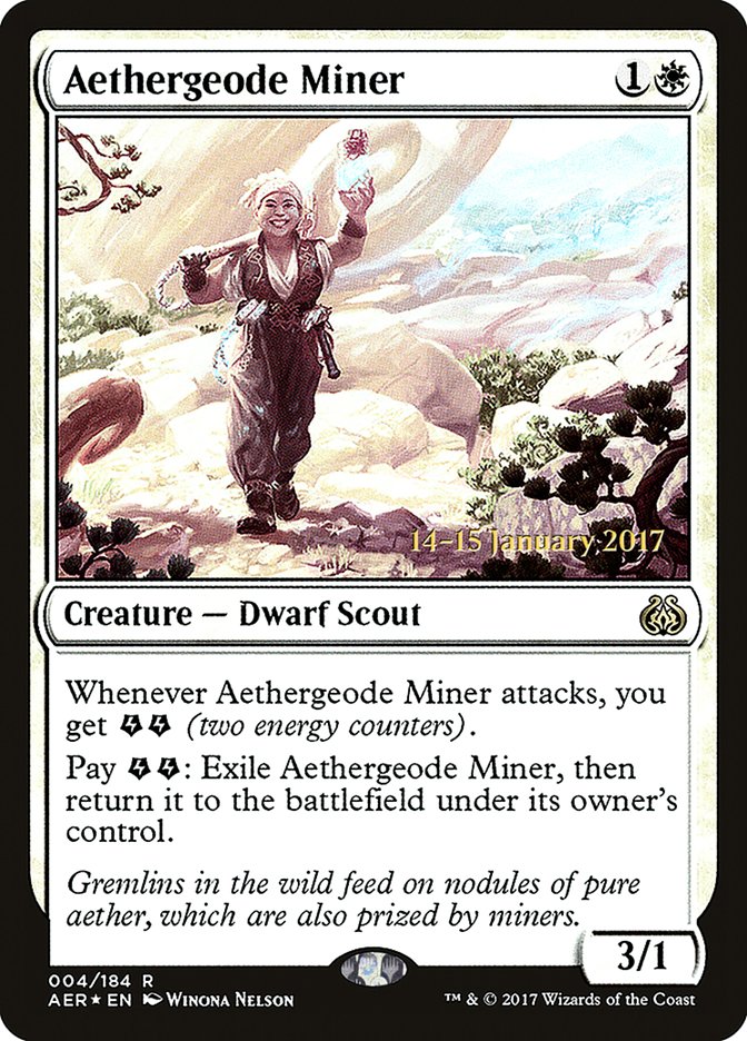 Aethergeode Miner [Aether Revolt Prerelease Promos] | Exor Games Truro