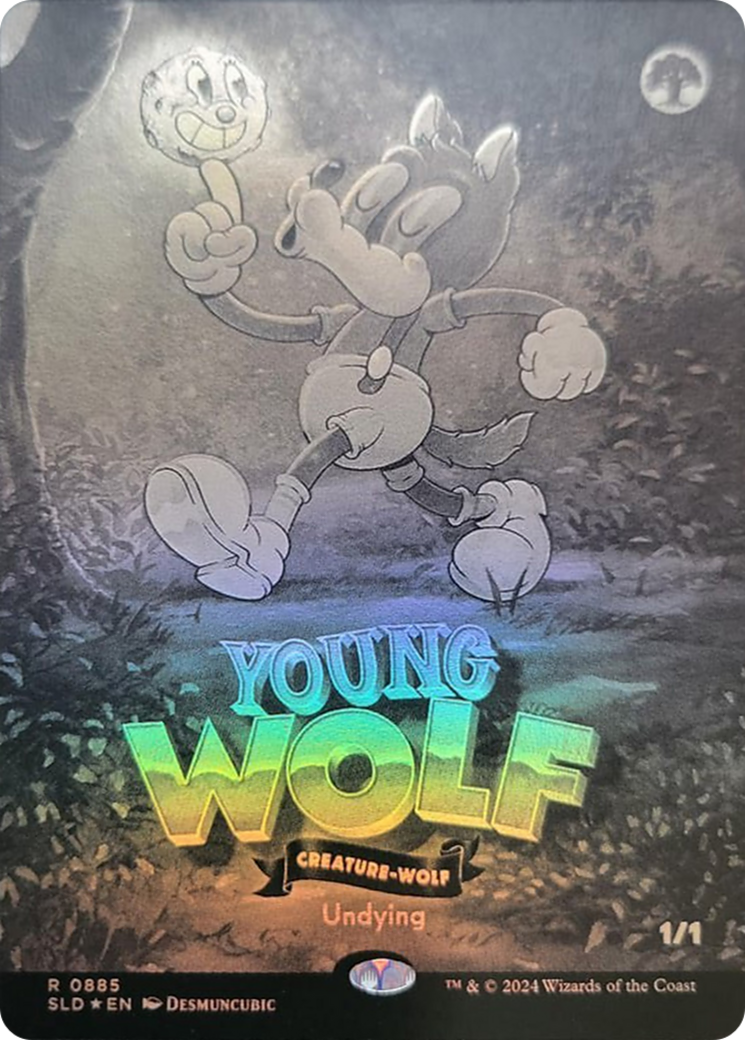 Young Wolf (Black & White Foil) [Secret Lair Drop Series] | Exor Games Truro