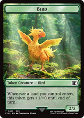 Bird (0017) // Wizard (0015) Double-Sided Token [FINAL FANTASY Tokens] | Exor Games Truro