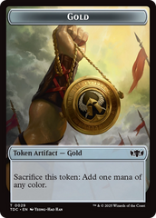 Elemental (0016) // Gold Double-Sided Token [Tarkir: Dragonstorm Commander Tokens] | Exor Games Truro