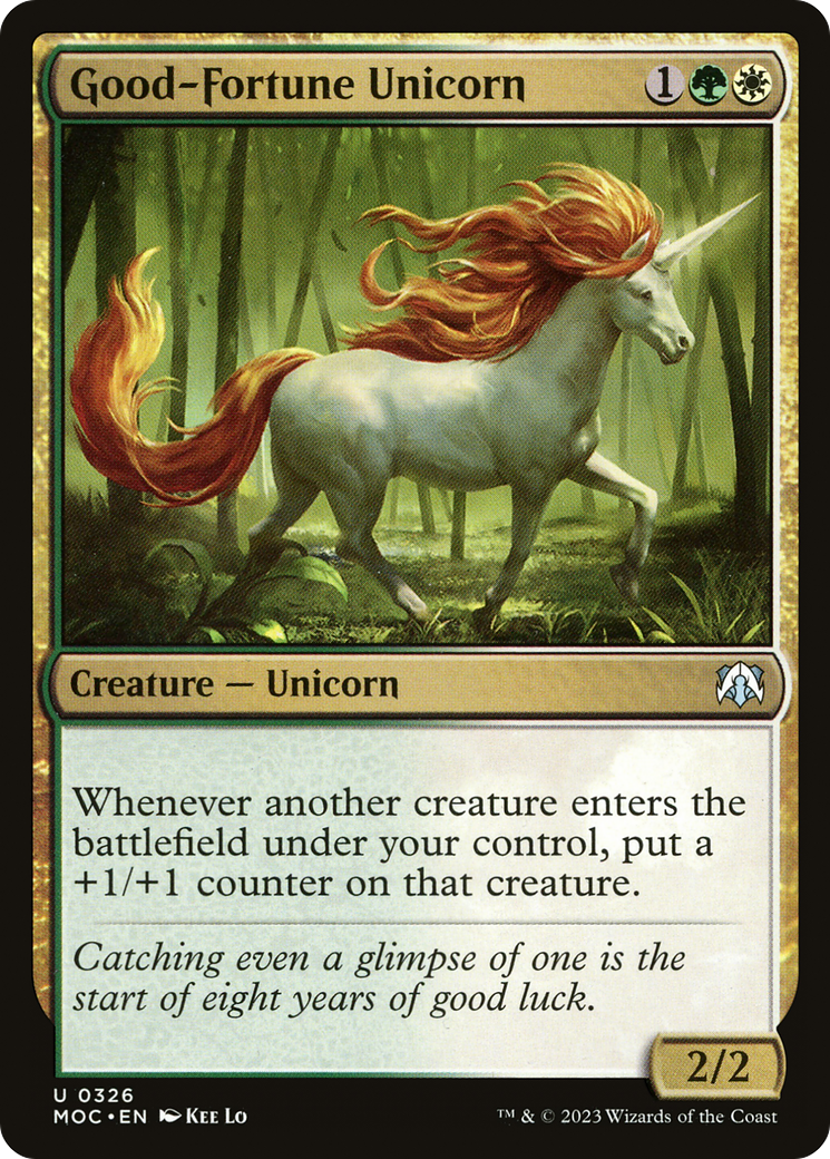 Good-Fortune Unicorn [March of the Machine Commander] | Exor Games Truro