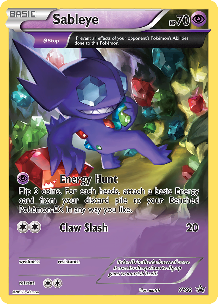 Sableye (XY92) [XY: Black Star Promos] | Exor Games Truro