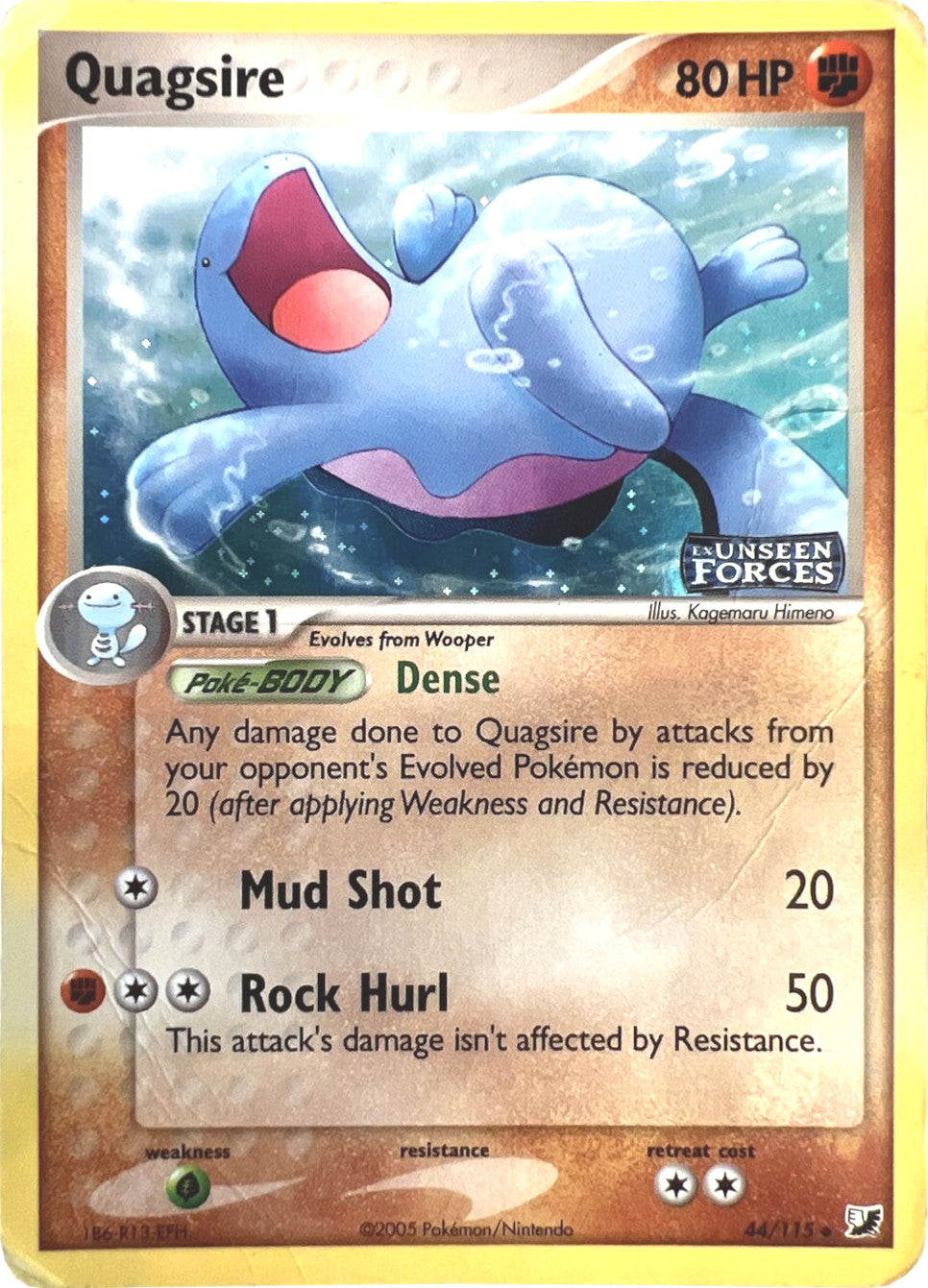 Quagsire (44/115) (Stamped) [EX: Unseen Forces] | Exor Games Truro