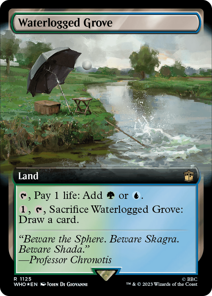 Waterlogged Grove (Extended Art) (Surge Foil) [Doctor Who] | Exor Games Truro