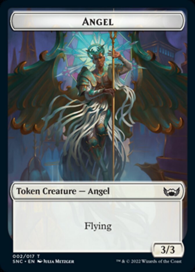 Fish // Angel Double-Sided Token [Streets of New Capenna Tokens] | Exor Games Truro