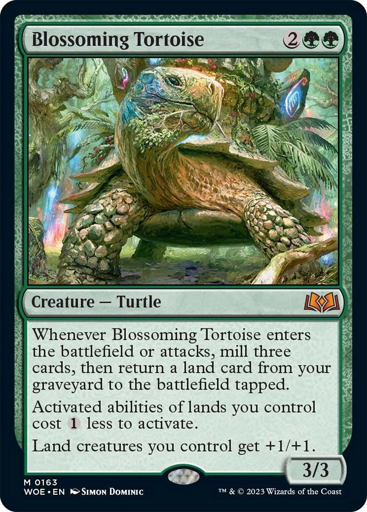 Blossoming Tortoise [Wilds of Eldraine] | Exor Games Truro