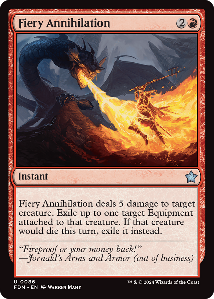 Fiery Annihilation [Foundations] | Exor Games Truro